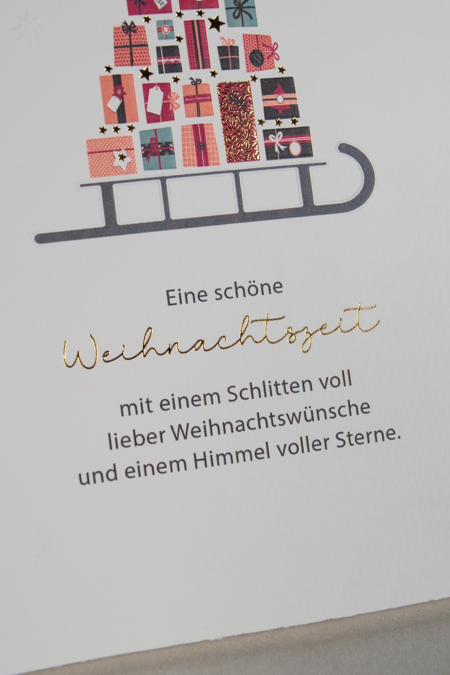 Verdeltes Druckprodukt